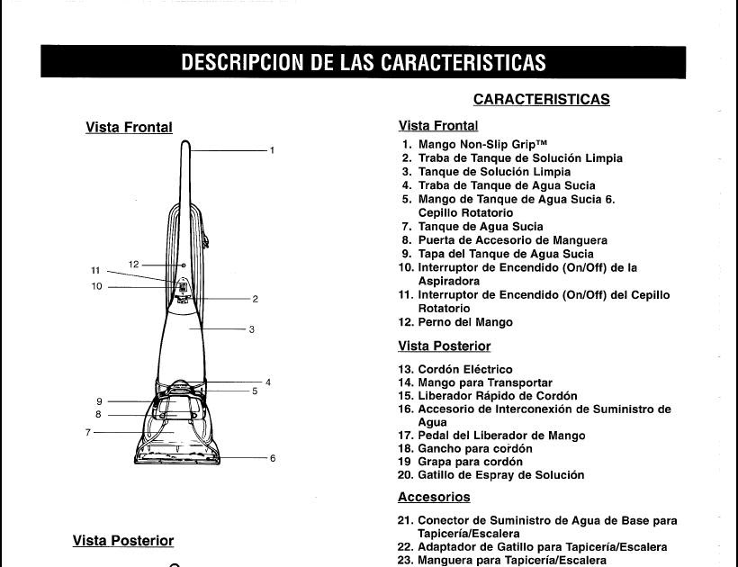 Manual en español aspiradora Easy Steamer deep cleaneR