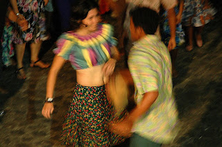 Coco de Roda do Mestre Benedito em apresentação na Festa das Neves- João Pessoa, agosto/2008 - Foto:Lilia Tandaya