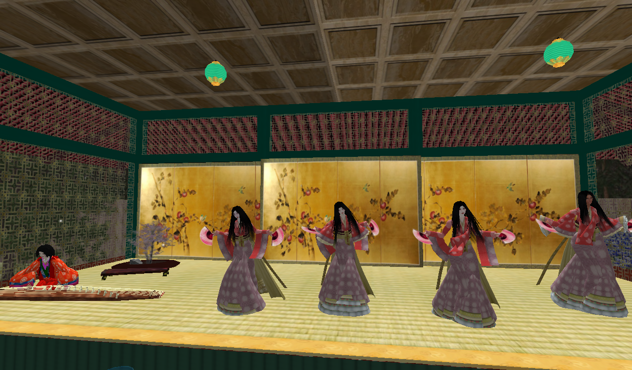 Komayo a Second Life: Little yoshiwara - heian haiku show pics