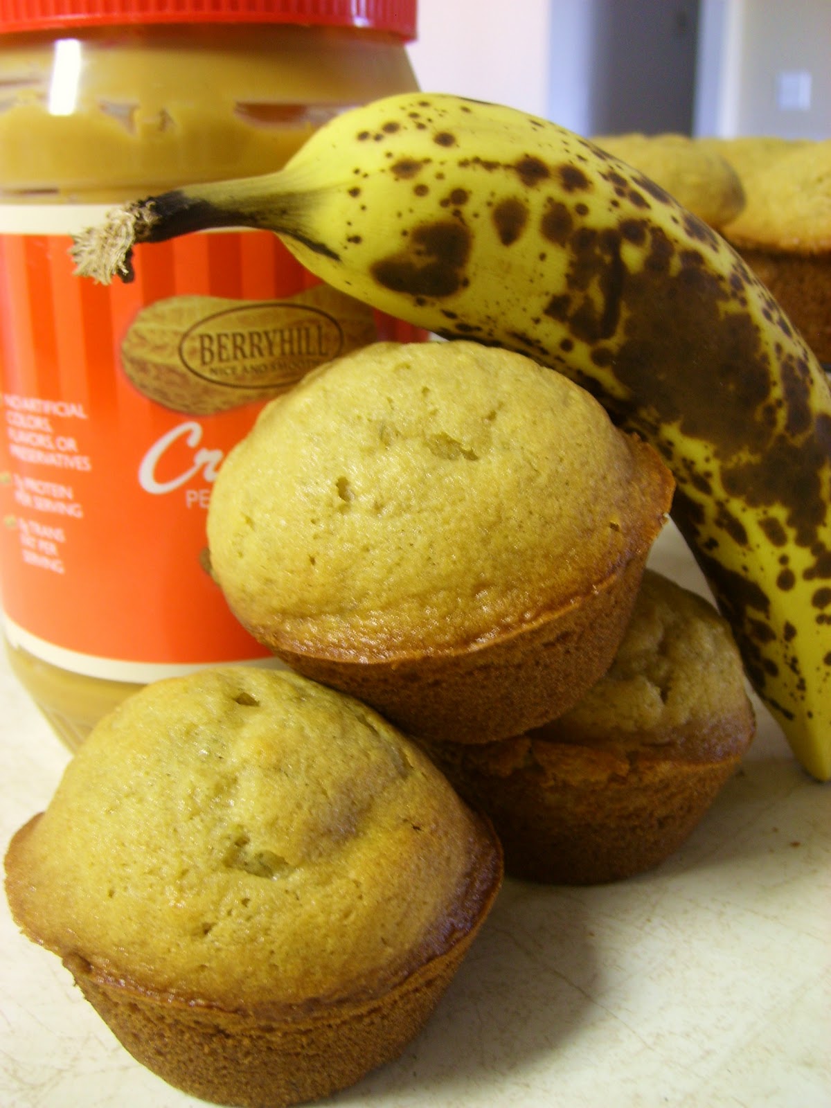 Adorkable Recipes Peanut Butter Banana Muffins
