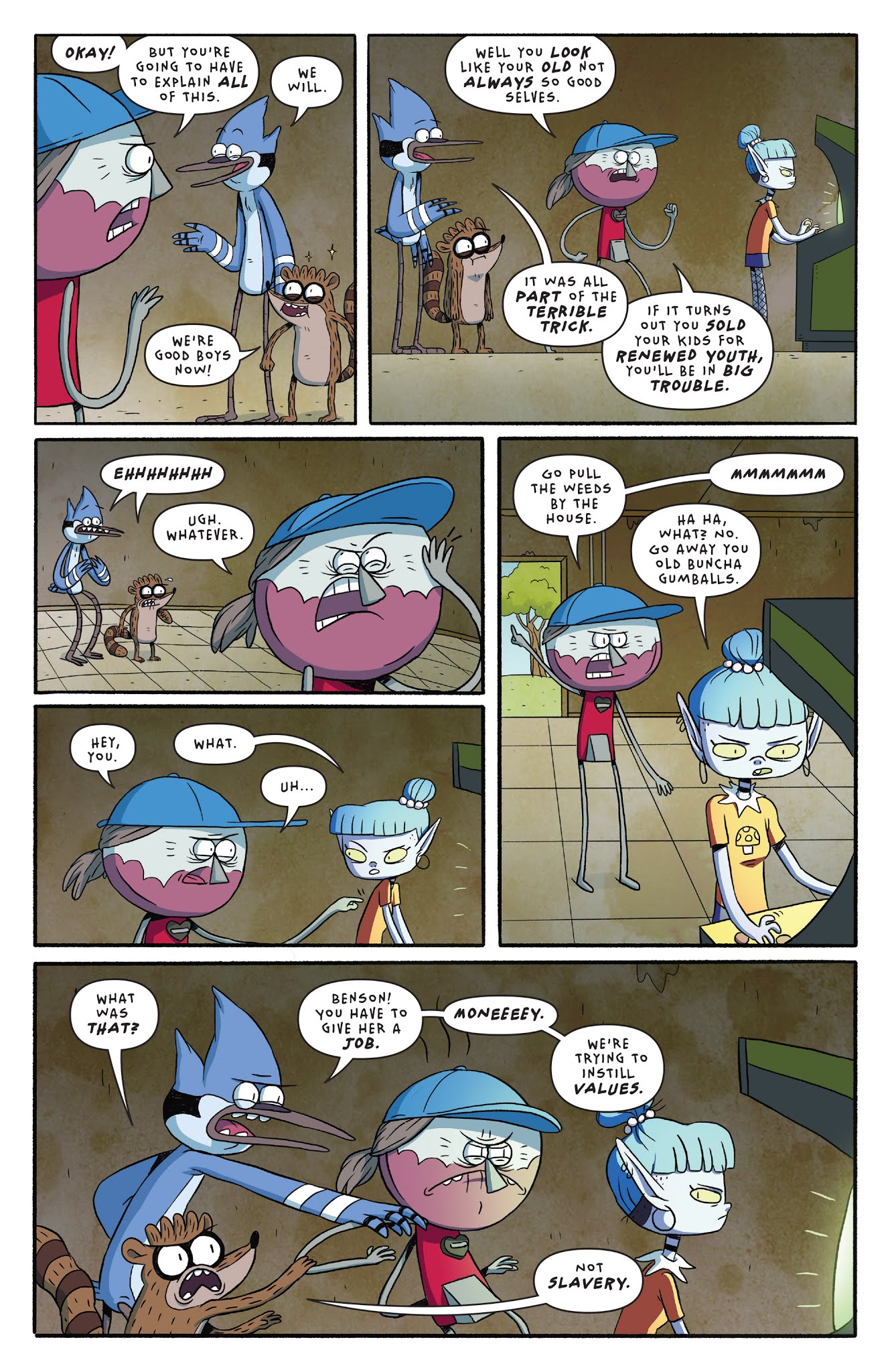 Read online Regular Show: 25 Years Later comic -  Issue #4 - 12