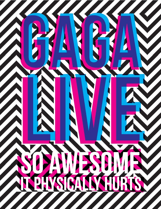 lady gaga concert poster