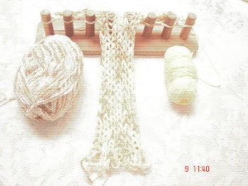 tricotando com madeira
