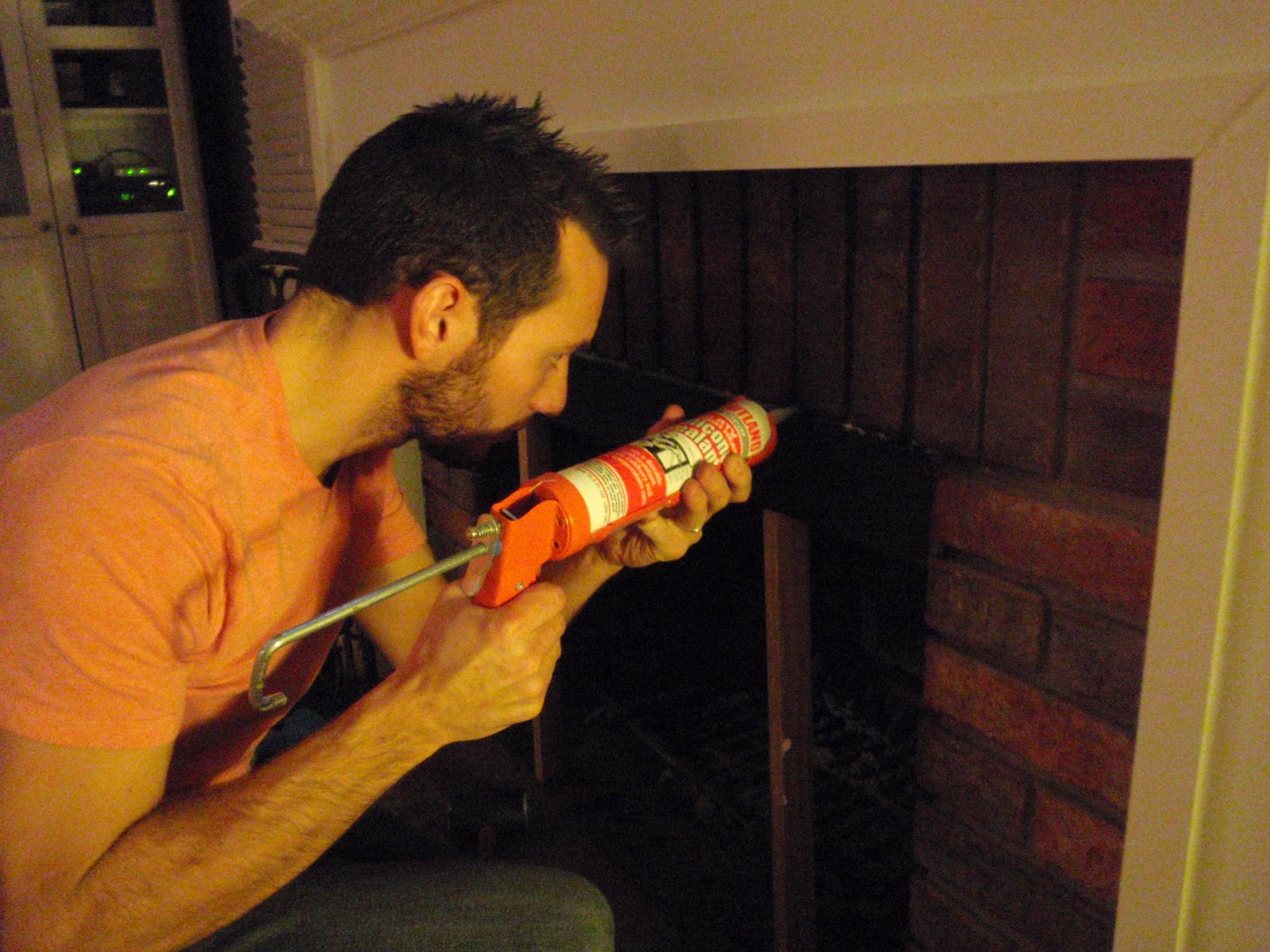 Hammers and High Heels DIY Smoke Guard for Our Fireplace