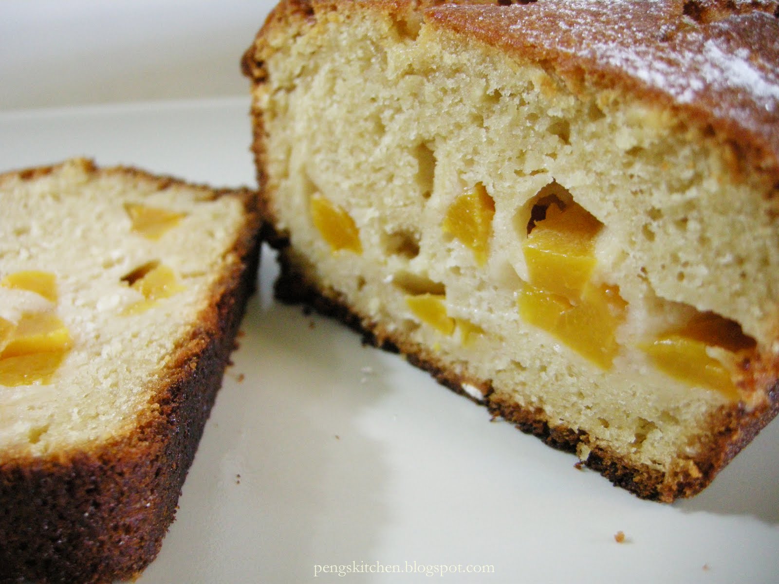 Peng's Kitchen Peach Yoghurt Cake