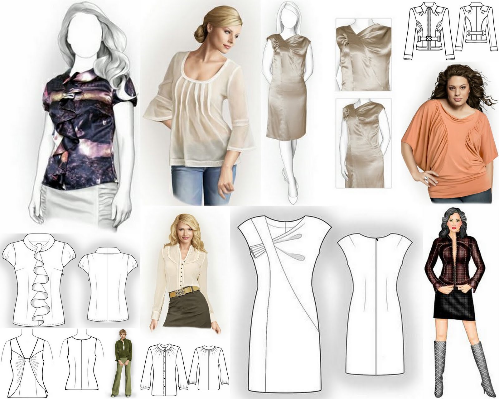 Home Made Couture Free Patterns! New Burda Easy Fashion and Lekala