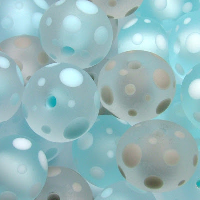 Etched Lampwork Glass Beads