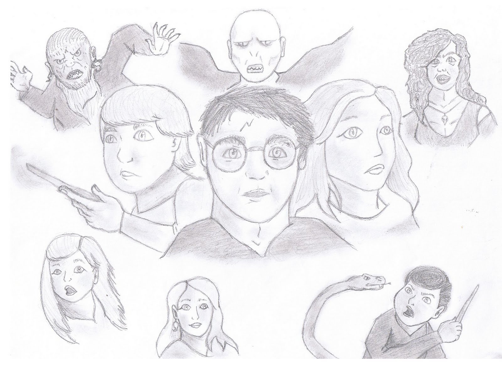 El rincón de Mel: Dibujos de Harry Potter