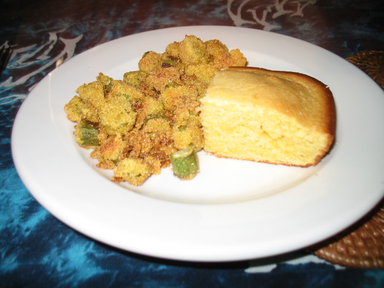 The Art of Boiling Water: Fried Okra & Auntie Colleen's Cornbread Save ...