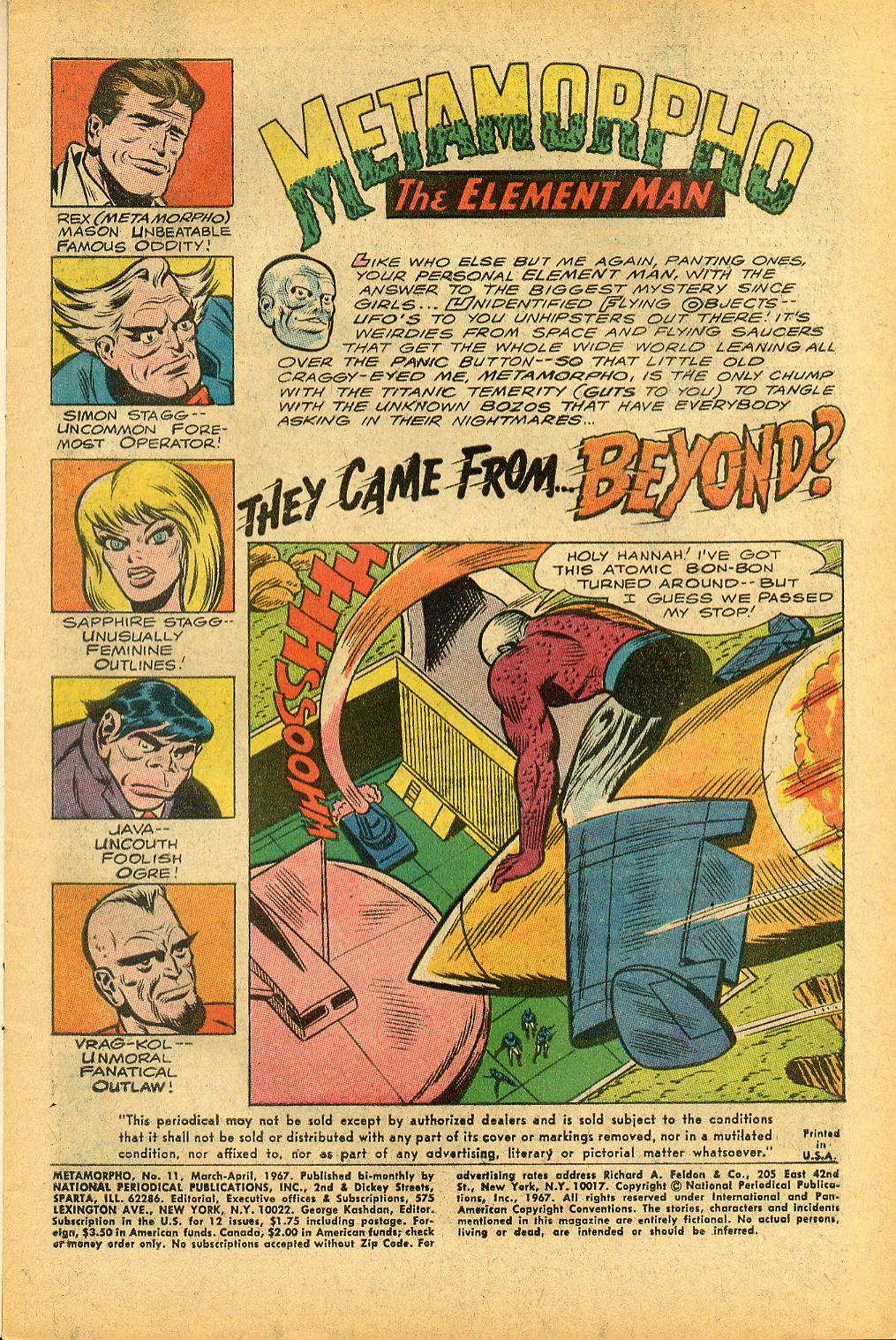Read online Metamorpho comic -  Issue #11 - 3