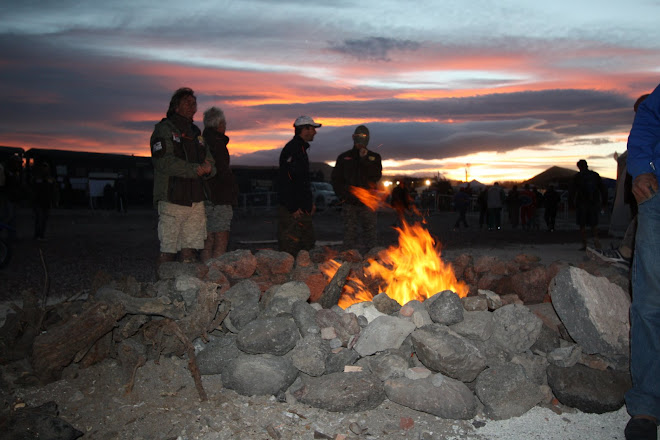 Atardecer mágico en el Bivouac ( campamento)