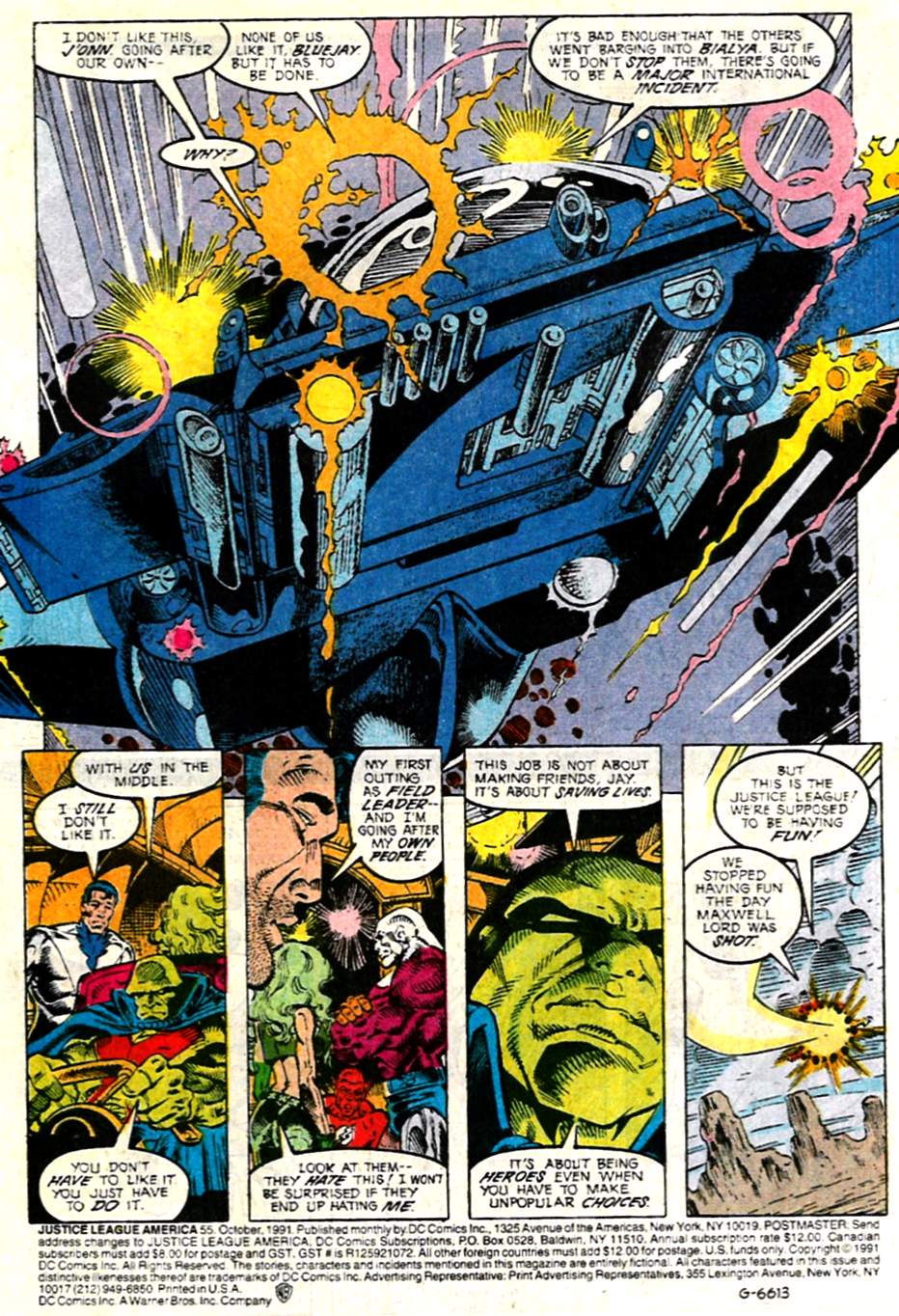 Read online Justice League America comic -  Issue #55 - 2