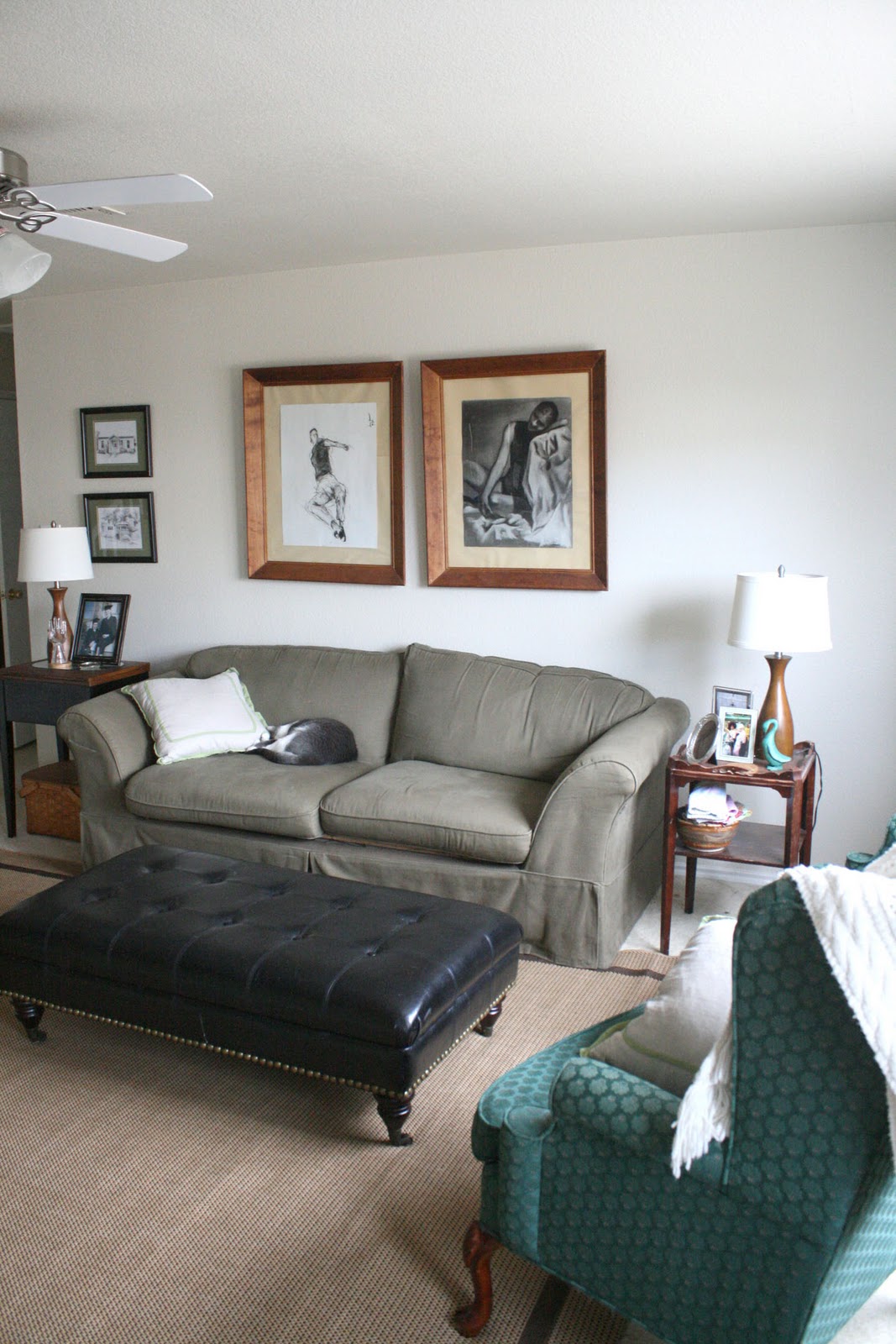 * Remodelaholic * Living Room Part 3; Experimenting with Furniture Layouts