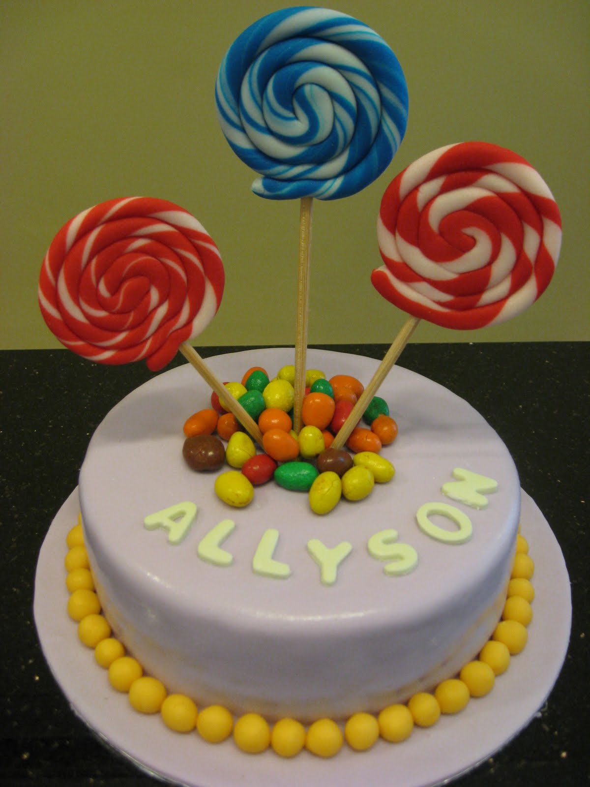 Lollipop cake.