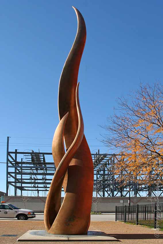 Public Art in Chicago Site of origin of the Great Chicago Fire of 1871