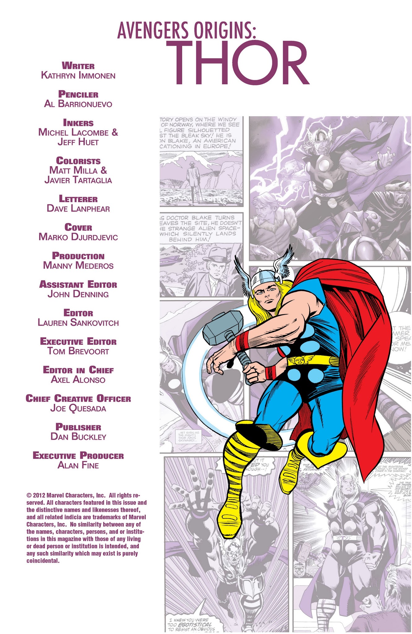 Read online Avengers Origins: Thor comic -  Issue # Full - 2