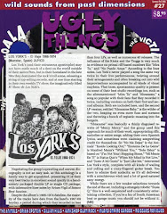 Los Yorks y Arturo Vigil en UGLY THINGS (La revista más importante de Garage Beat y Psicodelia )