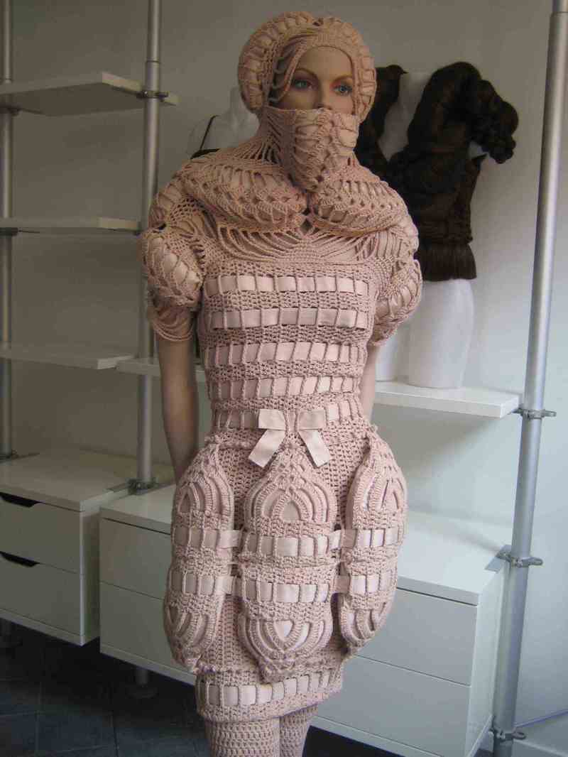 knitwear designer Sandra Backlund dress
