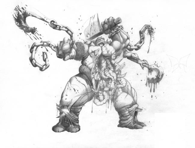 Как нарисовать пуджа из доты 2 поэтапно