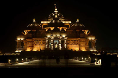 Akshardham Temple at night