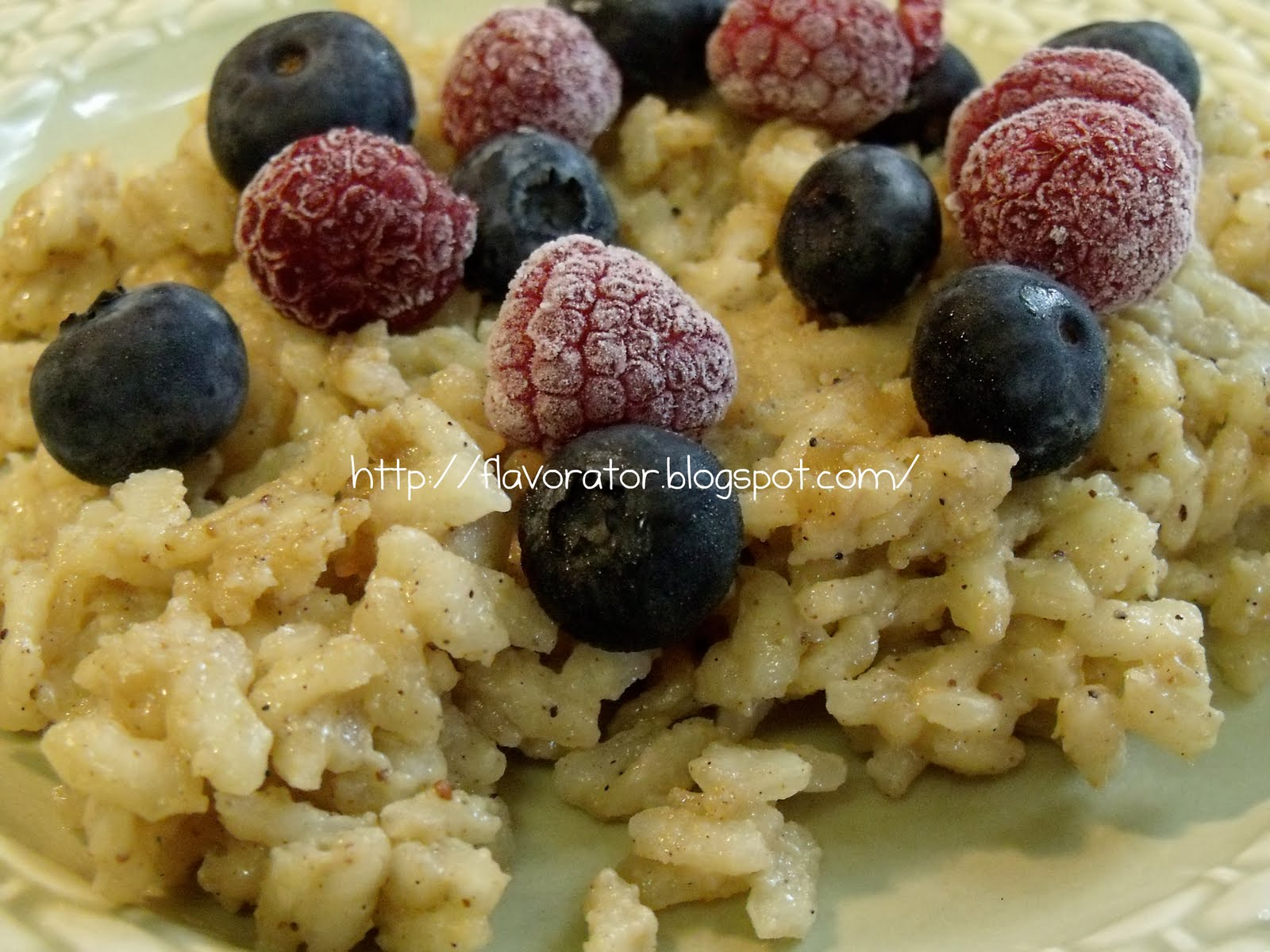 fLAVORATOr Vanilla and Nutmeg Risotto with Fresh Berries