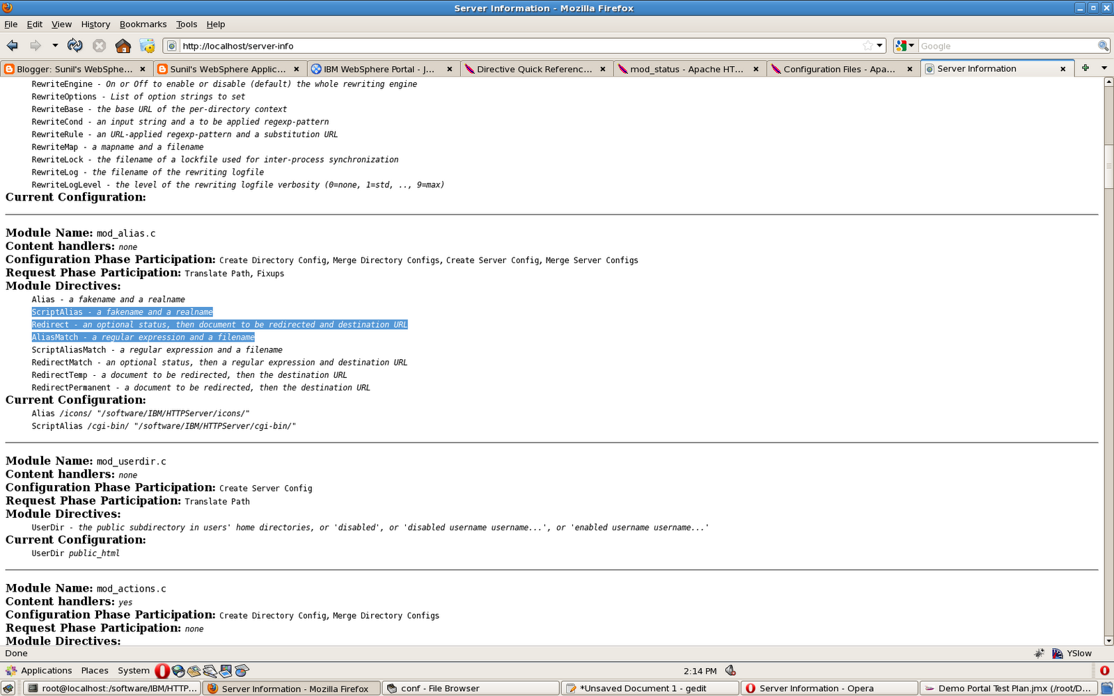 Sunil's Notes Apache mod_info module