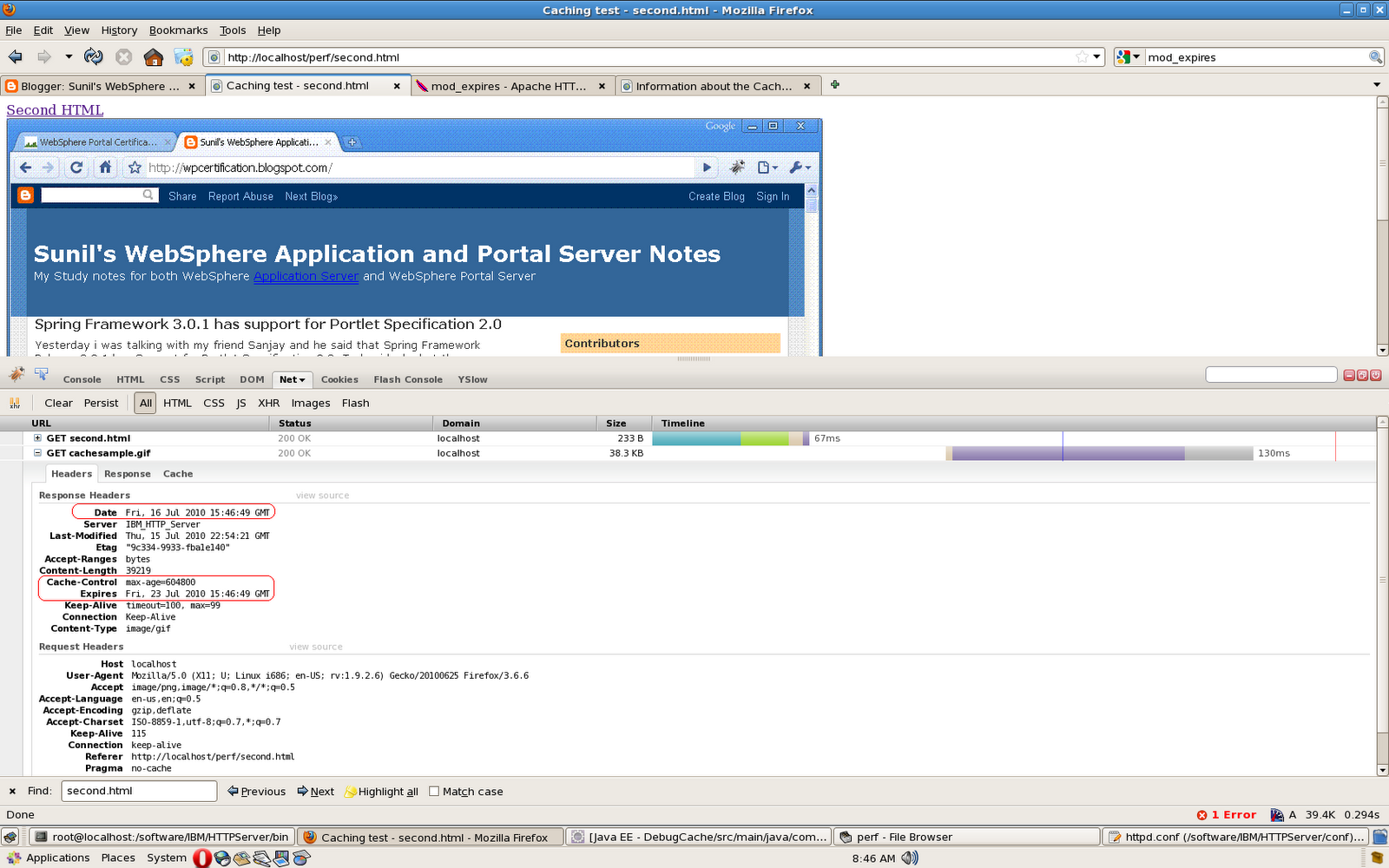 Sunil's Notes How to configure Apache Http Server to return cache