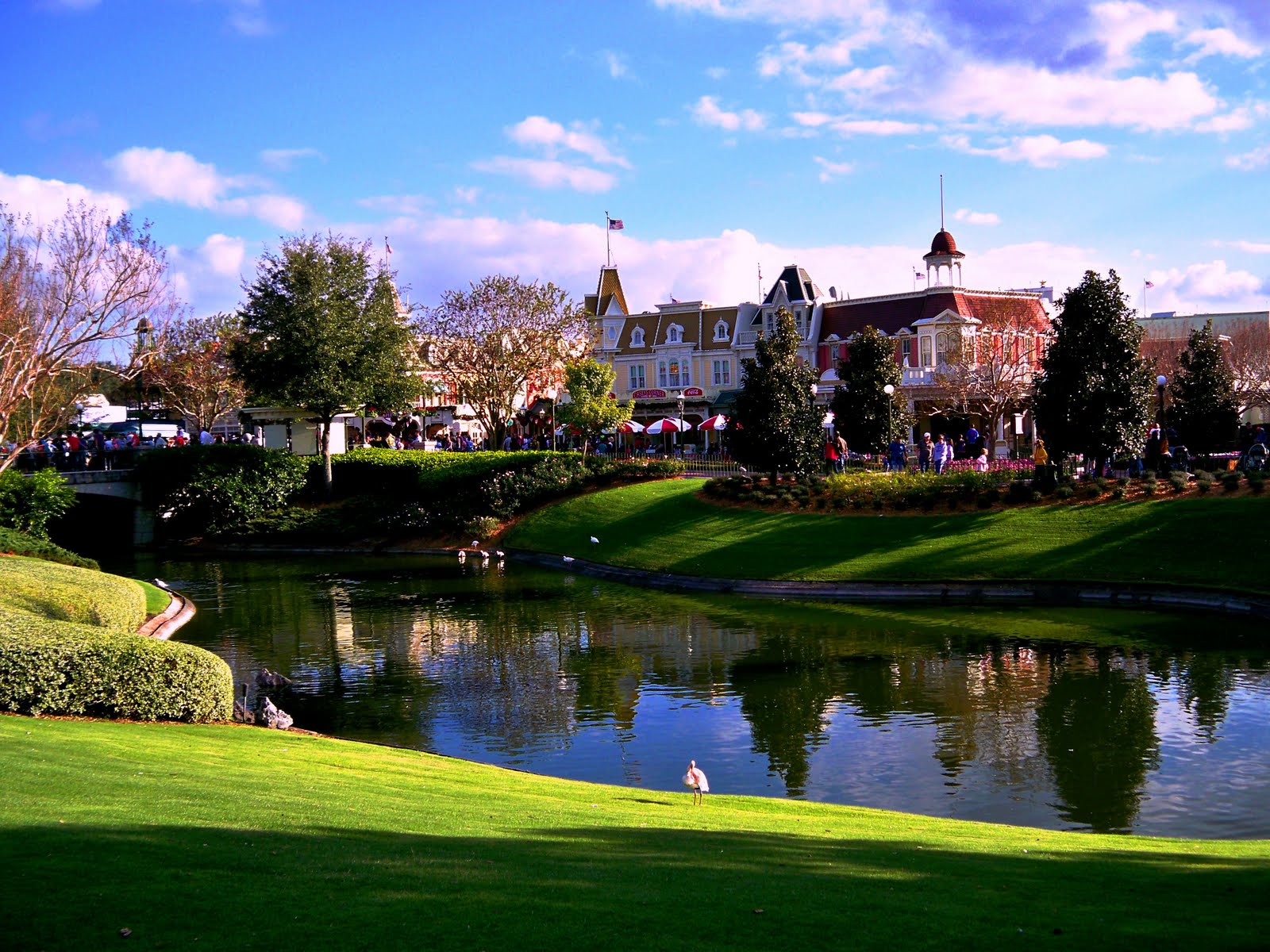 The Walt Disney World Picture of the Day Casey's Corner Through the Lake