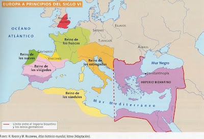 Resultado de imagen para europa y oriente proximo a finales del siglo v