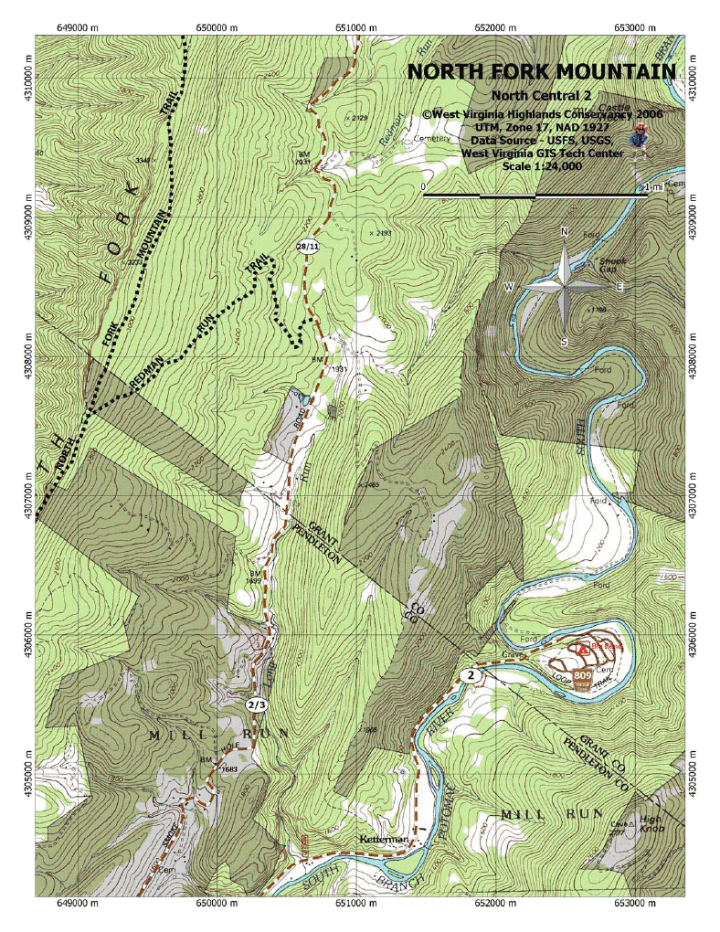 Protect the North Fork Mountain Trail Maps and details