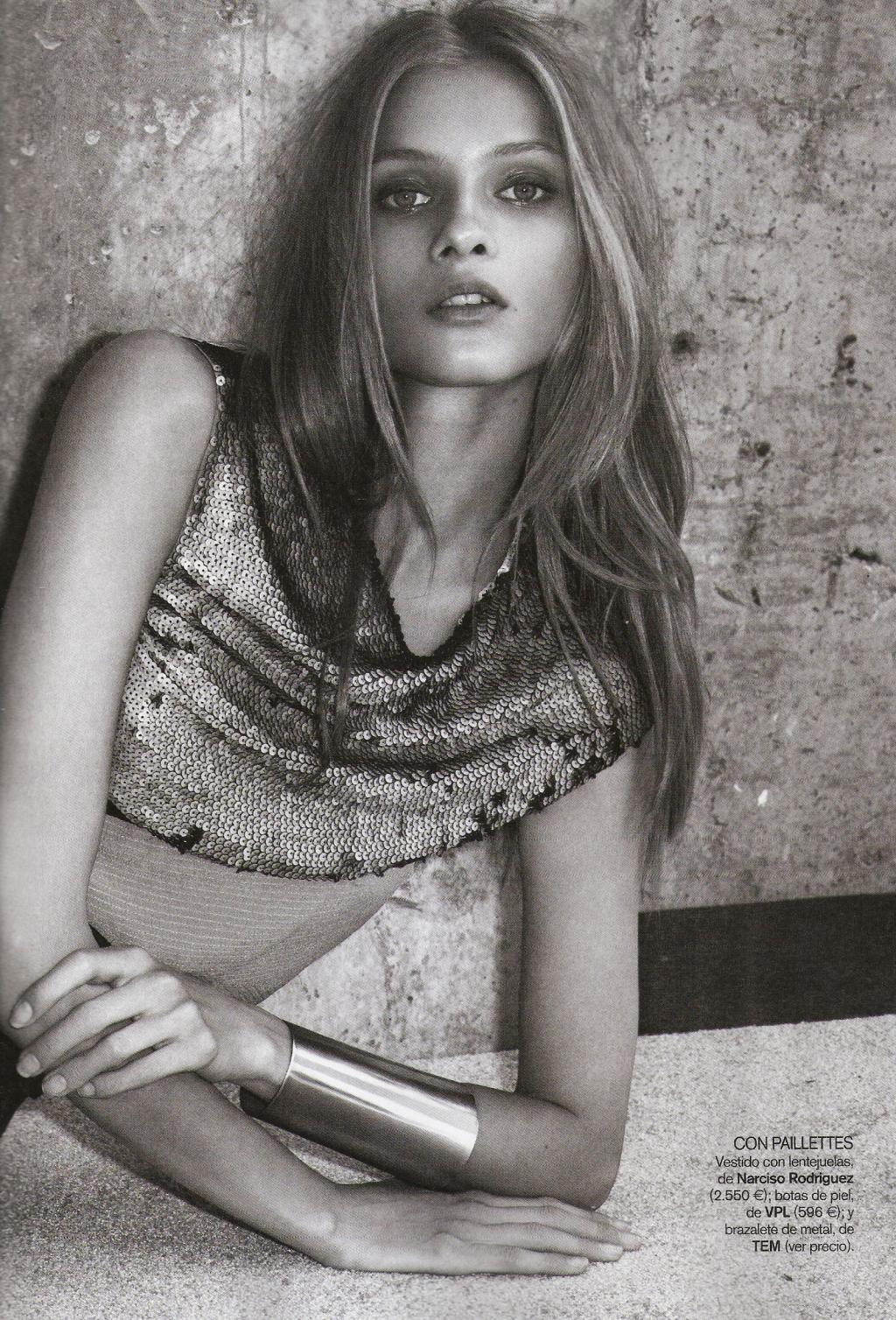 Anna Selezneva in Vogue Spain August 2010