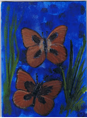 Orange Butterflies Card