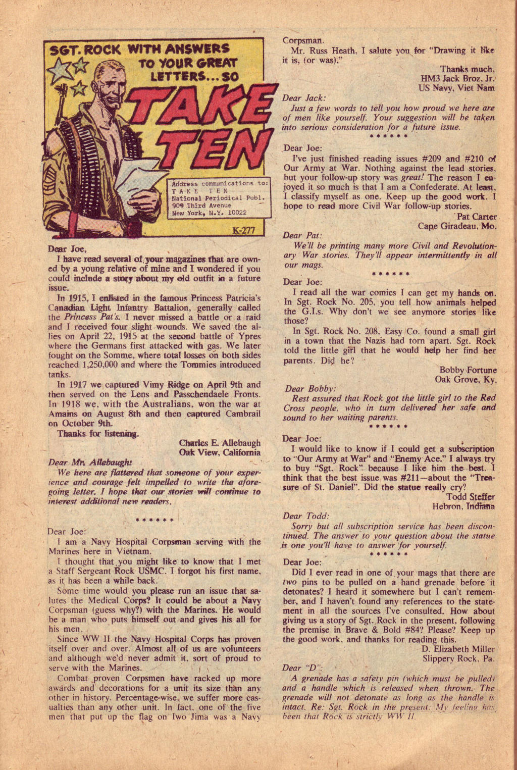 Read online Our Army at War (1952) comic -  Issue #215 - 26