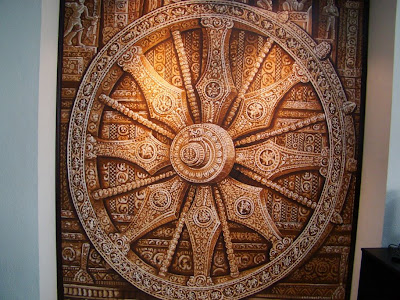 Stone wheel painting by Anandakumar