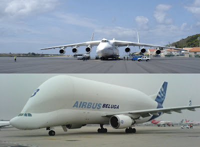 ANTONOV AN-225 y AIRBUS BELUGA