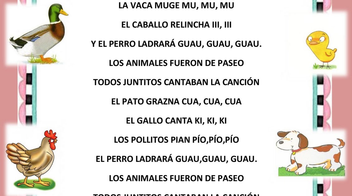RECURSOS DE EDUCACIÓN INFANTIL: OTRAS CANCIONES DE ANIMALES