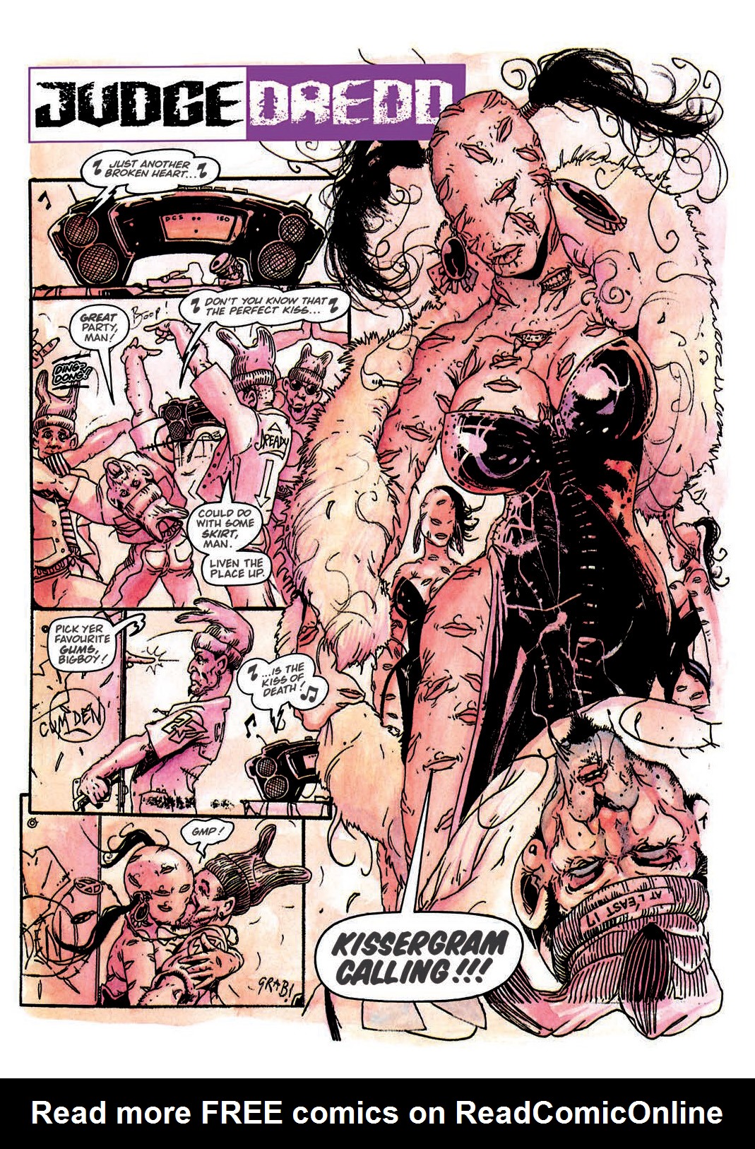 Read online Judge Dredd [Collections - Rebellion] comic -  Issue # TPB Judge Dredd - Heavy Metal Dredd - 91