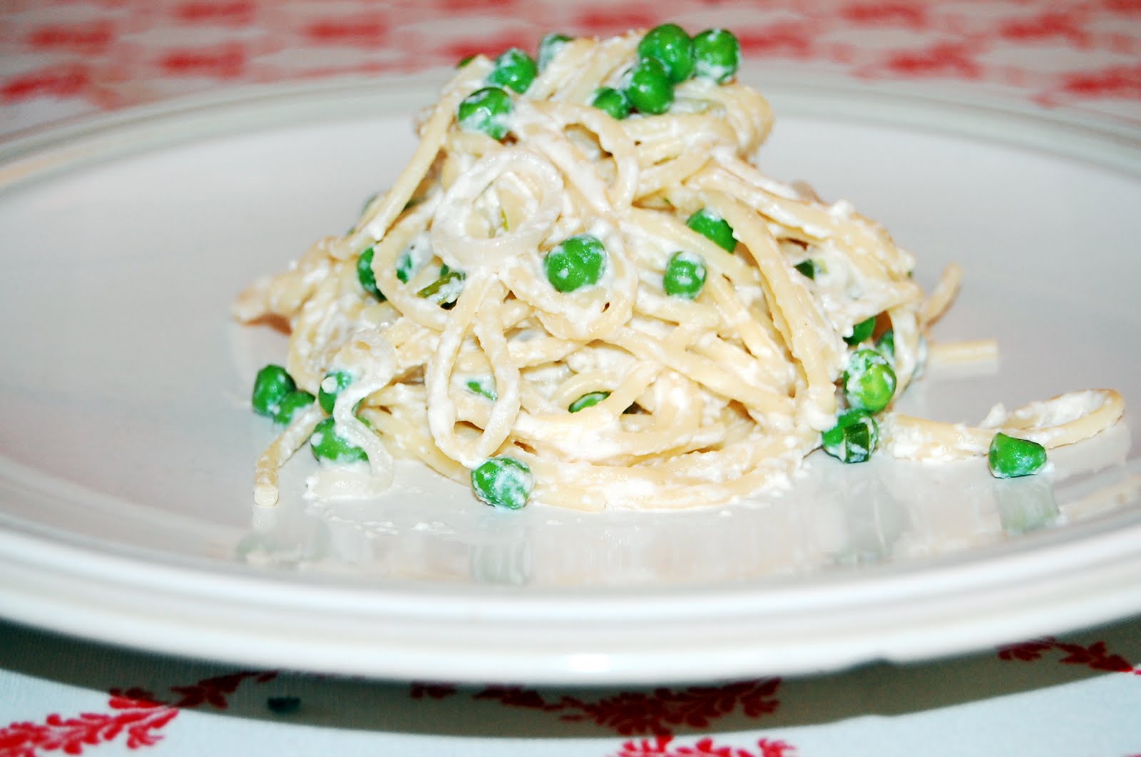 Section 89 Fettuccine Alfredo with Spring Onions and Peas