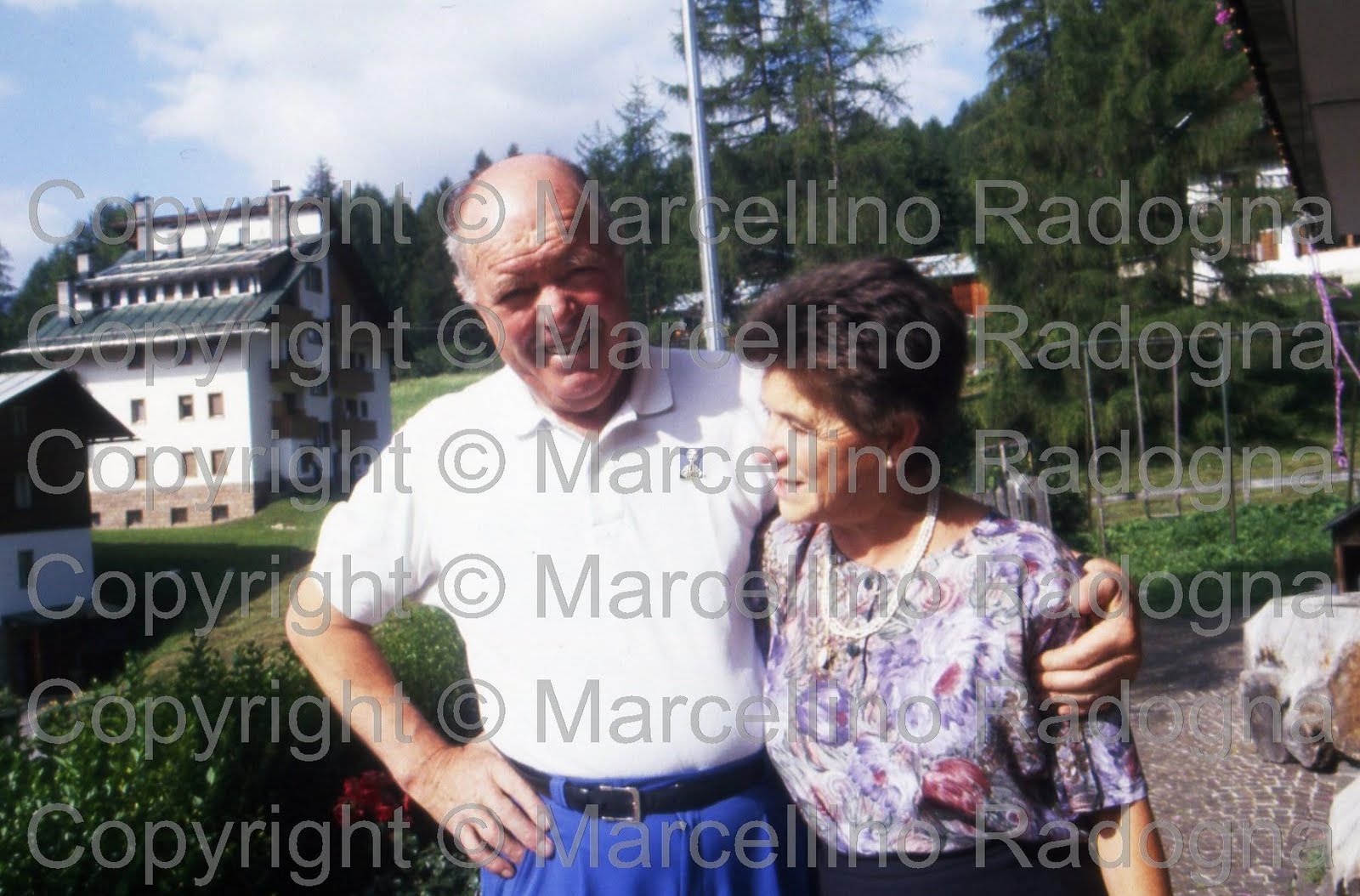 Marcellino Radogna Fotonotizie per la stampa Lino Lacedelli con la