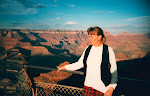 Gunvor vid Grand Canyon (sunset) Mars 1995