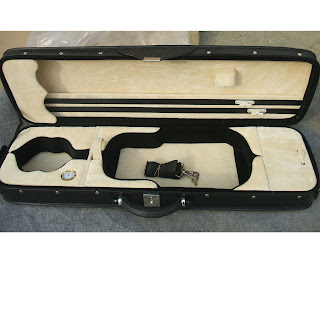 Deluxe Oblong wooden violin case Rexine Material  