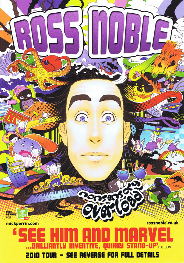 Nana Draws! Ross Noble tour poster