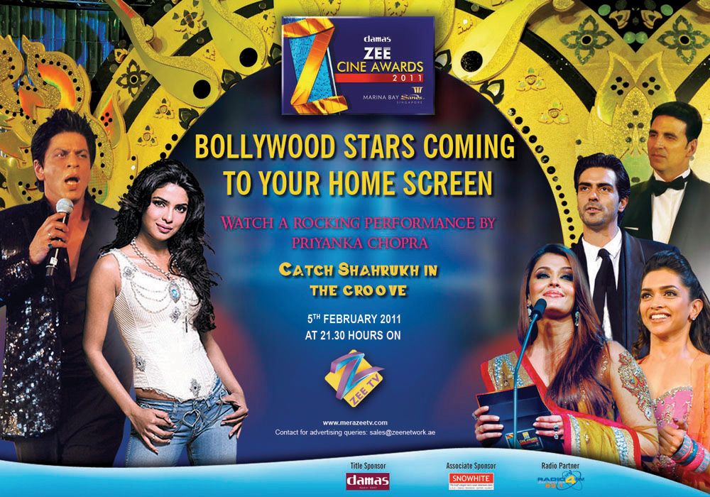 ENTERTAINMENT UNLIMITED Zee Cine Awards 2011 on Zee TV at 21.30 on Feb 5