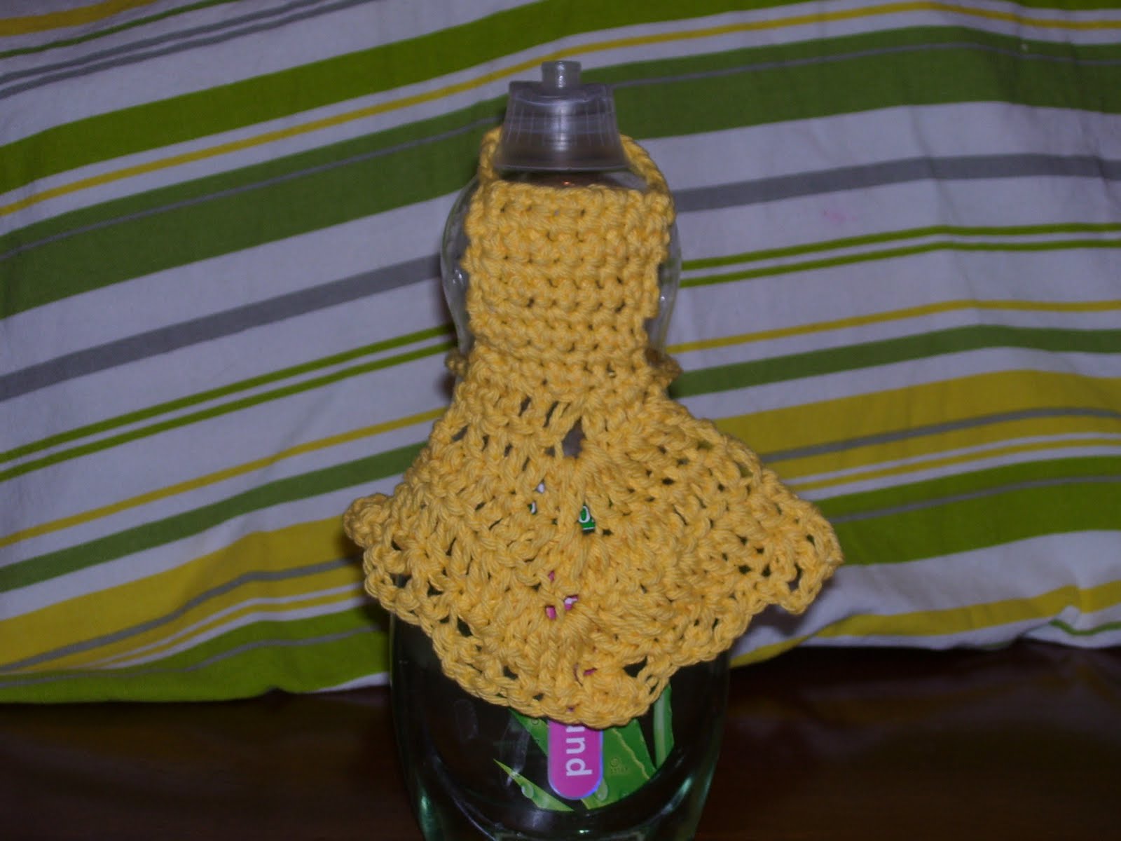 dish soap bottle apron crochet pattern
