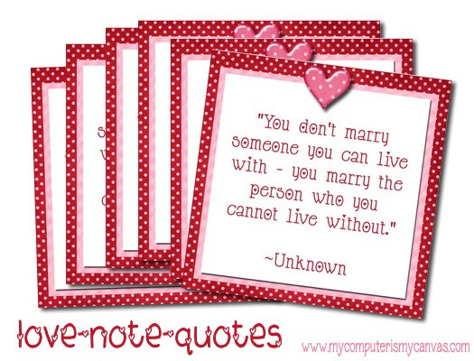 Love Note Quotes...