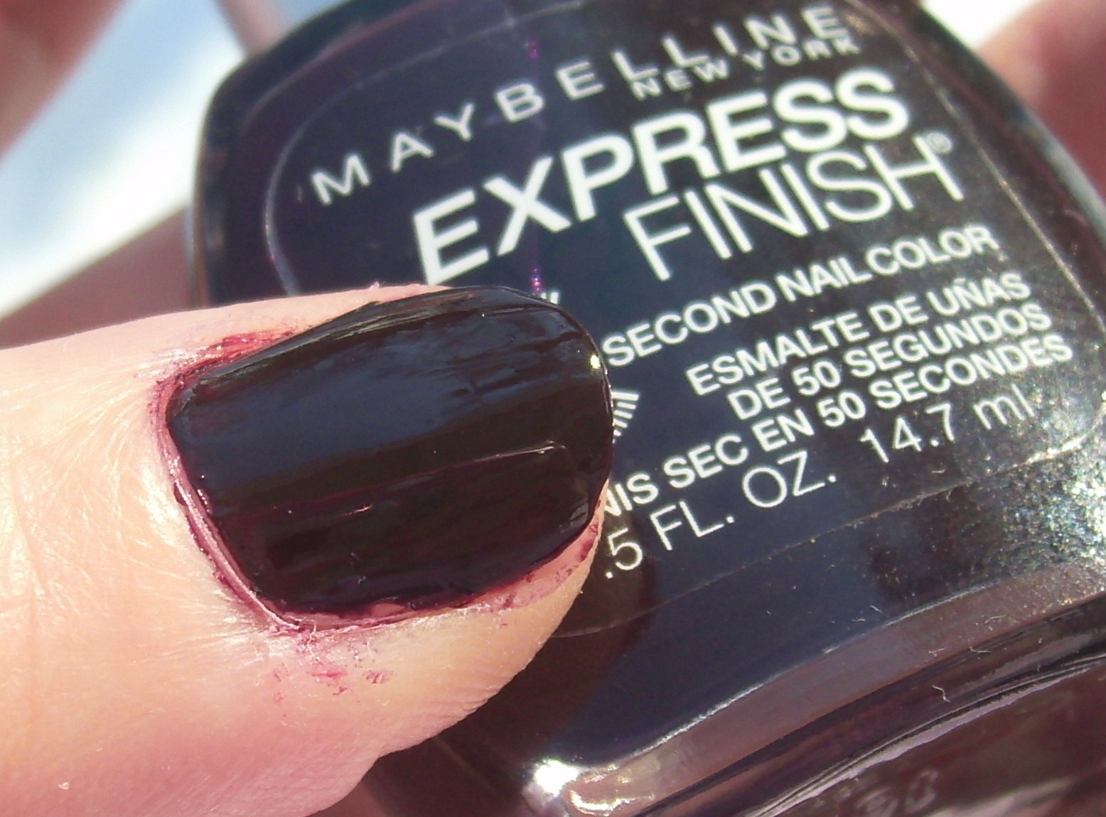 Kitty Luvs Color! Maybelline Express Finish Nail Polish, Plum Intense 210