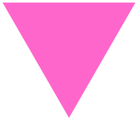 One symbol for being gay is a triangle One symbol for being gay is a triangle