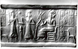 Sumerian Cylinder Seal Hexagram