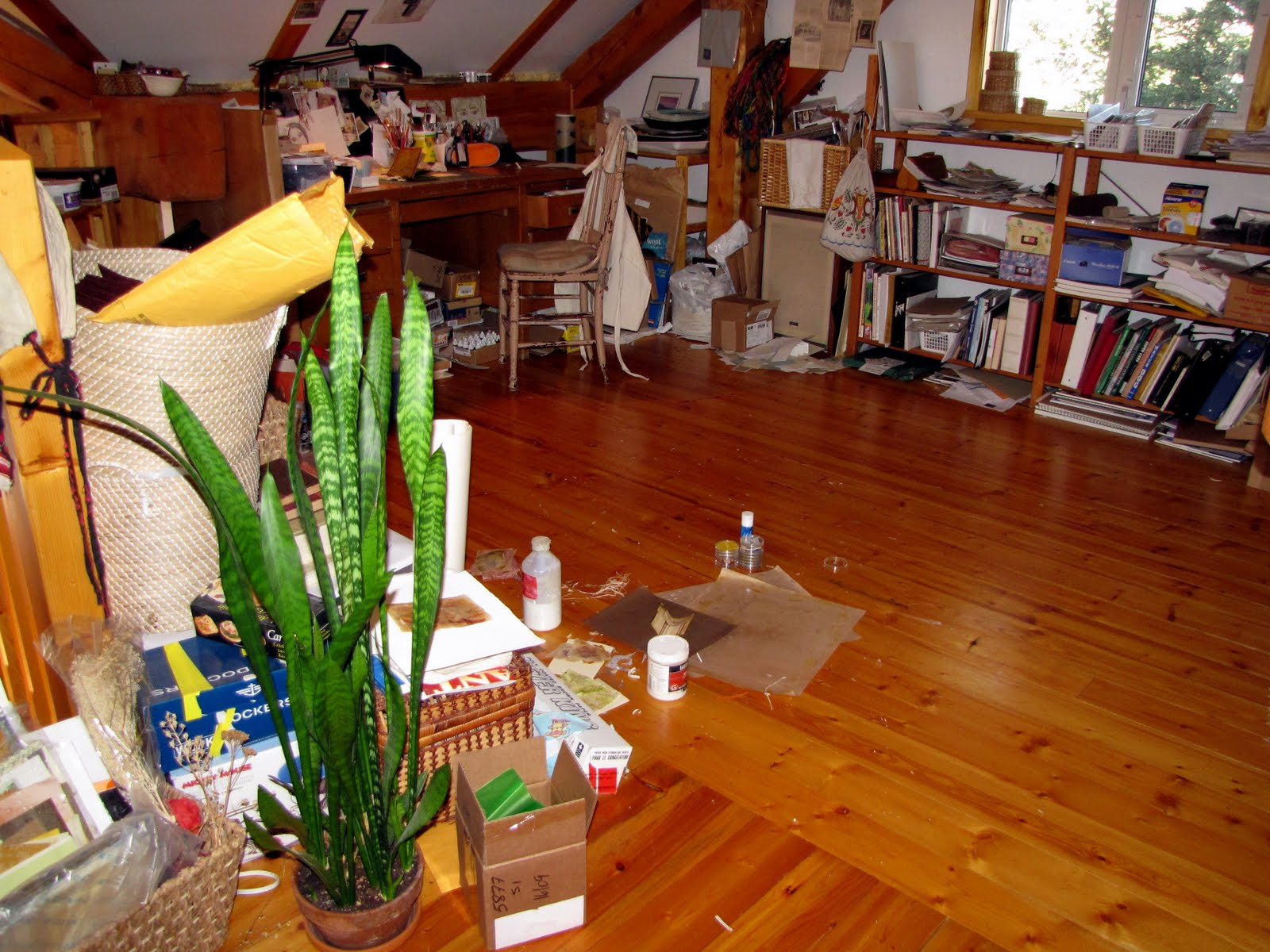 Letting in the Light: Happiness in a Messy Studio
