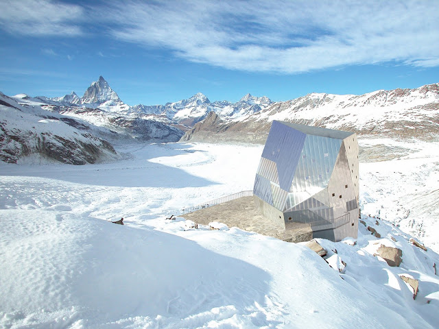 self-sufficient Monte Rosa lodge